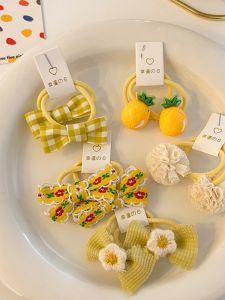 10-Piece Set Cute Hair Ties for Kids Baby Lovely Hair Bands Girls Non-Damaging Hair Accessories Childrens Headbands