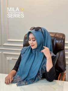 JILBAB JOURNEY RAINBOW MILLA SERIES bahan voal ( free paper bag )