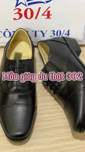 Giày Da Bảo Vệ - Da Thật 100% Đế Cao Su Tự Nhiên Bám Dính Tốt Chống Trơn Trượt Bảo Hành 12 Tháng - Mã 302
