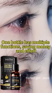 Natural Castor Oil Longer Eyelash Growth Serum Eyelash Treatment Eyebrow Growth Liquid Fast Growth At Mabilis Na Nagtataguyod Ng Makapal Na Buhok Paglago Mascara Eyelash Growth Eyebrow Waterproof Long-Lasting Safe And Effective 15ml