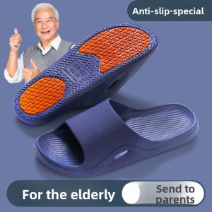 MONLEYTA | Non-Slip Bath Slippers For Men Indoor Home Use Odorless Silent Bathroom Special Bathing Dad Cool Slippers Mens Summer Slip-On Shoes