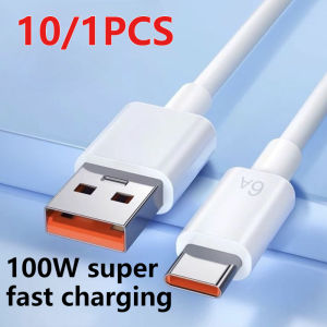 10-1PCS 100W USB A to Type C Cable Super Fast Charging Phone Charger Data Cord For iPhone Huawei Xiaomi USB C Quick Charge Cable