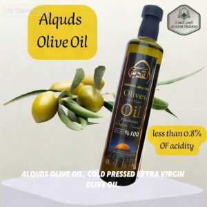 Cold Pressed Extra Virgin Olive Oil / Minyak Zaitun / Alquds Olive Oil / Alquds Minyak Zaitun /500ML