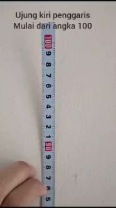 Penggaris Meteran Tukang Bangunan 2 Meter Dengan Lem Perekat Adhesive Scale Bar Besi Steel Ruler Akurat