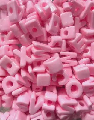 Chunky Letter Beads One Color & Mixed Letters For DIY Making