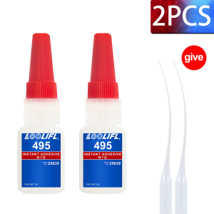 LOOLIFL | LOOLIFL 414/495 Instant Strong Super Glue Universal Superglue Mighty Instant Glue for Resin Ceramic Metal Glass Fast Dry Tool