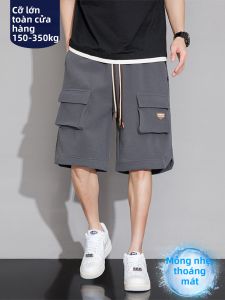 BINHANG | Quần Short Công Sở Thoáng Khí Rộng Rãi Ôm Dáng Nhiều Túi Thoải Mái