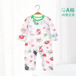 Baby Romper Suit Spring Autumn No Bone Newborn Crawling Clothes Thin Air Conditioning Clothes Spring Baby Sleepwear Summer