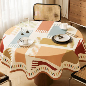 HOUGOUXIANG | Waterproof Oil-Proof Easy-Clean American Retro Tablecloth