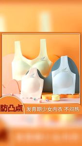 8-16yrs Kids Bra Girls Training Bra Underwear Girls Underwear Vest Teenage Sports Bra 少女内衣发育期小背心女童 8-16 初中小学