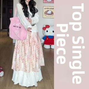 LIRUSHAN | Artistic Bright Floral Dress for Autumn 3-Piece Set
