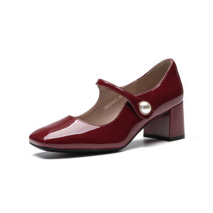 DUSTO | Chunky Heel Buckle Mary Jane Shoes