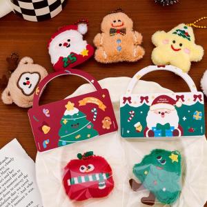 YUEYINGO Giáng Sinh Sang Trọng Trang Trí Dễ Thương Santa Claus Snowman Sao Keychain Xách Tay Túi Mặt Dây Chuyền Ba Lô Treo Trang Trí Nội Thất Quà Tặng Cho Bạn Bè