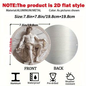 2D Ancient Greek Mythical Sculpture "| Classic Art Masterpiece | Mythical Theme Elements Durable Interior Exterior Decoration-