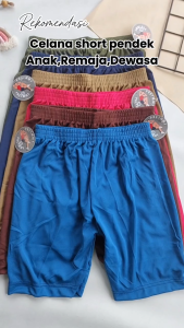 3PCS Celana Pendek Wanita Shot Anak Remaja Dewasa Jumbo