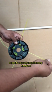 PAKET HEMAT SENAR POTONG RUMPUT !!! senar mata pisau 50 METER + nylon rope mesin potong rumput 2 tak