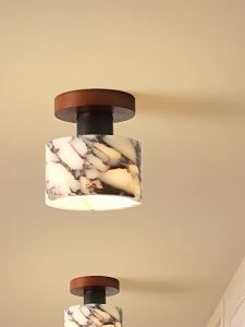 FANZHEN | French Antique Style Natural Marble Ceiling Light