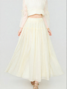 KEIKO | Light Texture Summer Loose Tulle Skirt