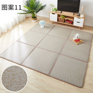 Summer Foldable Cooling Mat Floor Carpet Vine Weave Childrens Room Living Room Play Mat Baby Crawling Pad Home Decor Rug