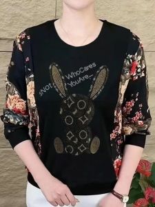 QIAOXIZI | Spring & Autumn Fashionable Print Long Sleeve Slimming Tunic