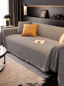 Nordic Luxury Sofa Cover Cloth Modern Anti-Slip Cat Proof Four Seasons Universal Plaid Sofa Covering Cloth Soft Cozy Home Decor