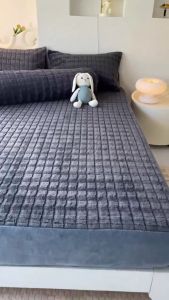 SET 4 MÓN GA GỐI NỈ NHUNG LÔNG THỎ DỆT Ô NHẬP KHẨU FULL MÀU
