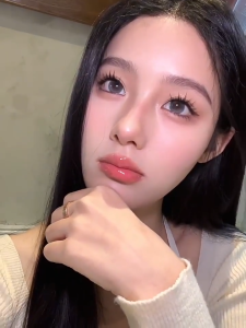 美丽眼睛 时尚美瞳 6 Monthes Doll Green Ice Transparent 14.5 Large-diameter Glasses Student Party破碎玩偶绿冰透无锁边美瞳14.5大直径隐形眼镜学生党半年抛爆款