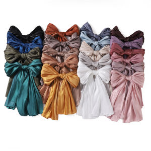 Khăn Choàng Lụa Lụa Chống Nắng Màu Trơn Cho Cặp Đôi Mùa Xuân 2024 Vải Polyester Hình Chữ Nhật Tròn Trùm Đầu Khăn Choàng