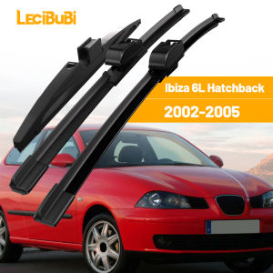 For Seat Ibiza 6L Hatchback 2002-2005 1set Front & Rear Windshield Wiper Blades Windscreen Wipers 2003 2004 Accessories