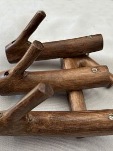 Creative Wooden Branch Hook Wall Mounted Coat Hanger American Country Style Home Decor Hooks for Hanging Clothes in Living Room