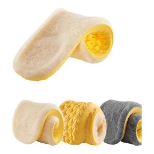 Warm Wool Insoles Soft Absorbent Anti-Odor Fleece Heat Cotton Insoles