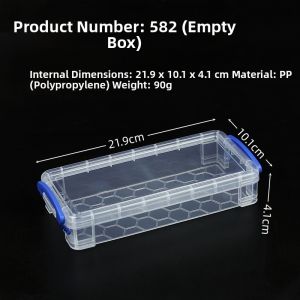 Long Rectangular Transparent Storage Box PP