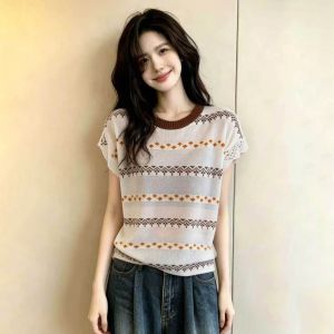 Áo Thun Sọc Vintage Ôm Body
