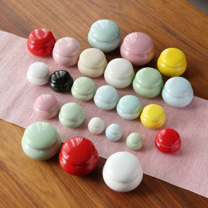Ceramic Mini Small Tea Jar Sealed Jar Chinese Ancient Style Rouge Box Tea Separately Packed Case Face Powder Box Cream Pill Packing