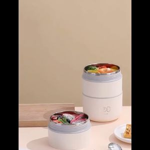 2 Layer 304 Stainless Steel Lunch Box Thermal Insulation Food Container Food Storage Bento Box