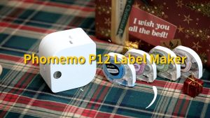 Phomemo P12pro Bluetooth Label Printer: Portable Mini Inkless Sticker Maker Machine