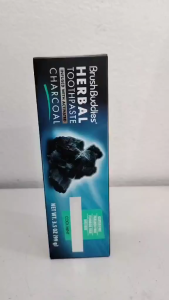 Brush Buddies Herbal Toothpaste Infused with Activated Charcoal Cool Mint 3.5 oz (99g)