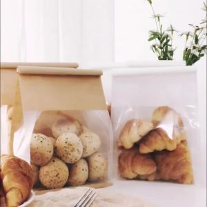 Túi Đựng Bánh Mì Trong Suốt Có Dây Cuộn Cạnh Tự Niêm Phong Bao Bì Bánh Mì 5-50 Chiếc Túi Đựng Bánh Quy Chống Dầu Bánh Mì Nướng Túi Đựng Bánh Mì Nướng Cho Bữa Tiệc Nướng Bánh