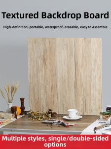 AMBITFUL | Cement Marble Wood Texture Background Panel INS Style