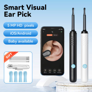 Visual Ear Cleaner With Camera 6 LED Lights 4.0mm Lens Ear Wax Removal Tool 500W Pixel Camera Take Video 500W HD Earpick Gifts
