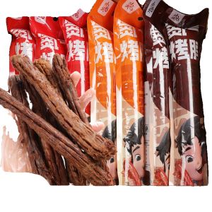 Nitrogen Packed Hand Torn Dry Aged Non-Duck Neck Snack Meaty Treats Spiced up Dried Chicken Neck Leisure Food Snacks