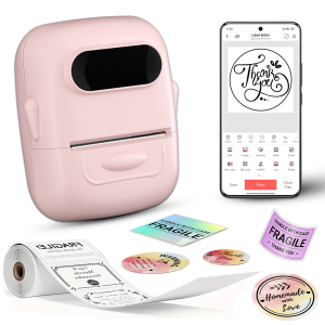 Wireless Label Printer P50 Inkless Bluetooth-compatible Thermal Label Maker Adhesive Label Sticker Machine DIY Pattern Barcode