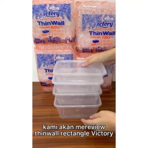 Thinwall Rectangle Alot 200ml 500ml 650ml 750ml 1000ml Kotak Makan Persegi Panjang Plastik Dus Medan