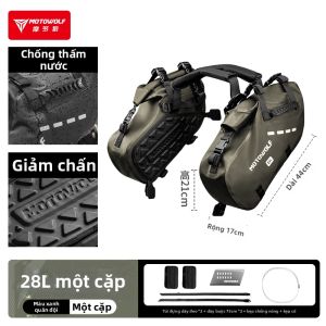 MOTOWOLF | Túi Đựng Sau Xe Máy Chống Xước Phản Quang