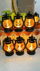 Halloween Decoration Oil Lamp Energy-Saving Pumpkin Skull LED Night Light Pony Lantern Creative Holiday Party Light