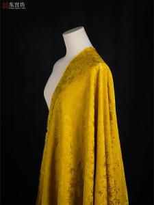 Vải Thêu Hoa Mới Theo Phong Cách Trung Hoa Màu Cam Xanh Lá Cây Không Đều Hình Bướm Họa Tiết Sóng Xanh Vải Lanh Thủ Công Tự Làm