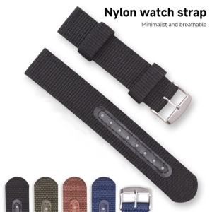 18mm 20mm 22mm 24mm Nylon Canvas Watch Band Woven Adjustable Strap Universal Bracelet for Men Women Sport Watchband