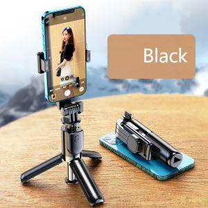 STTKGZD | Portable Mini Selfie Stick Led Fill Light Foldable Tripod Phone Stand Holder Support Wireless Bluetooth Remote Control Shutter