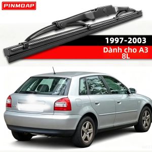 PINMOAP Lưỡi Gạt Nước Cửa Sổ Phía Sau Ô Tô Cho Audi A3 8L 1997-2003 Cánh Tay Gạt Nước Thay Thế Kính Chắn Gió Cao Su Mọi Thời Tiết