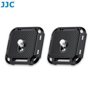 JJC 2pcs Universal Metal Quick Release Plate with Arca Swiss Camera Tripod Mount Plate for DSLR Canon Sony Nikon Camera